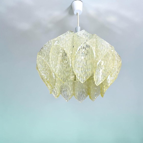 Image 1 of Duitse transparant acrylglas hanglamp van mij Marbach Leuchten, jaren 60