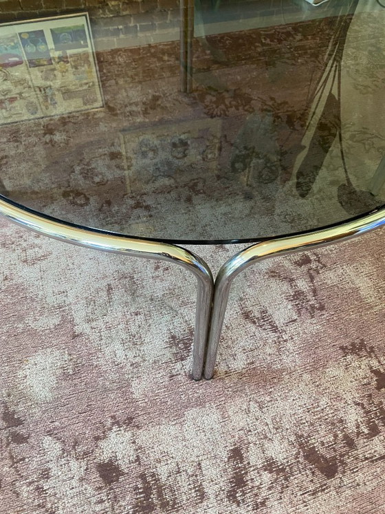 Image 1 of Italian Space Age Chrome Coffee Table