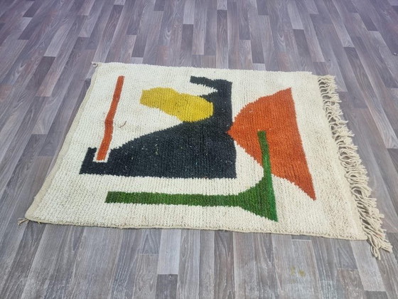 Marokkanischer Beni Ouarain Berberteppich, handgewebt, handgefertigt, 2,5 x 1,5 m – Teppiche & Läufer, Wool (photo 2 of 9)