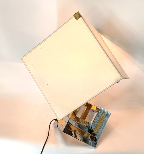 Image 1 of Grande lampe de table géométrique de Lumica, Espagne, années 1970