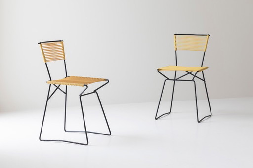 Set of 6 ‘Spaghetti’ dining chairs, France, 1960s.