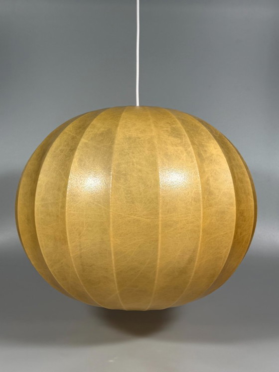 Image 1 of Lampada da soffitto anni '60/'70, lampada a globo "Moon", Goldkant Leuchten Cocoon Design