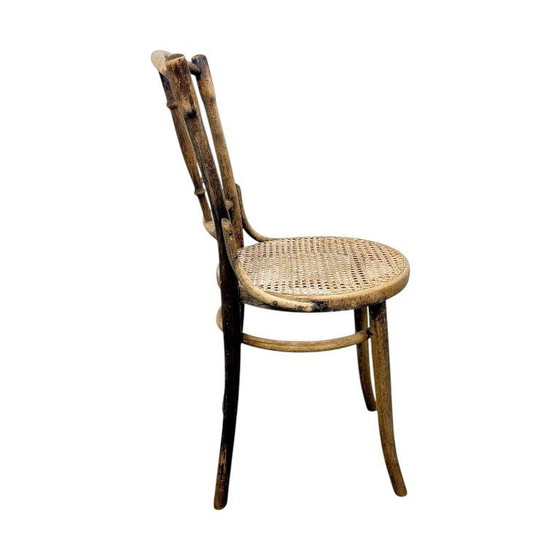 Image 1 of Antique Thonet bentwood chair – original webbing seat – Viennese café chair