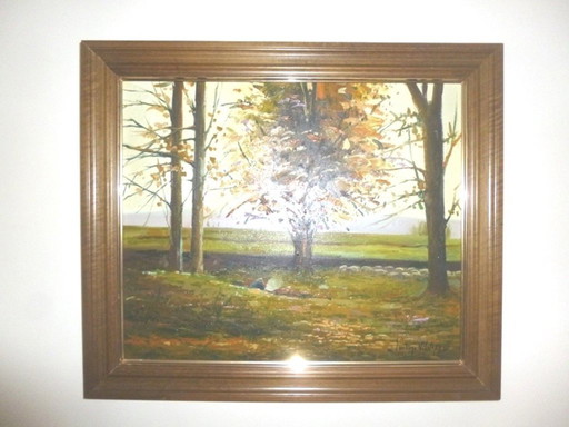 S. Vilata: Landscape 'Forest' 70 (45.5 x 53.5 cm)