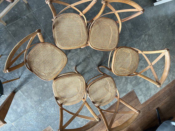 Image 1 of 6 Vintage Stoelen
