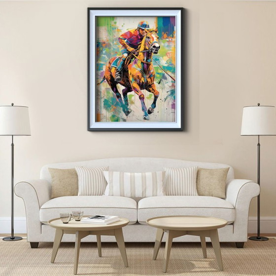 Alberto Ricardo - Polo - Artist's Lithograph – Lithographs & prints, Canvas (photo 2 of 12)