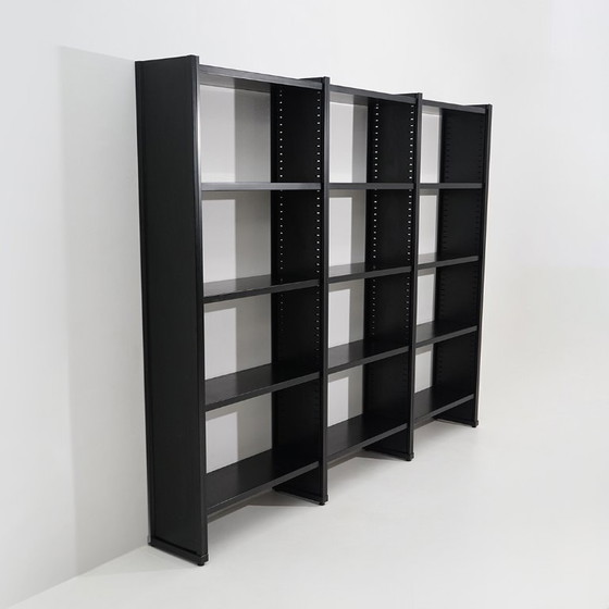 Image 1 of Black metal bookcase, 1970s