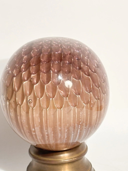 19th Century Bohemian Crystal Staircase Sphere with Brass Base – decoratieve objecten (photo 2 of 11)