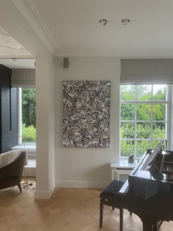 Image 1 of Painting by Denis De Gloire "Shimmering Blues"