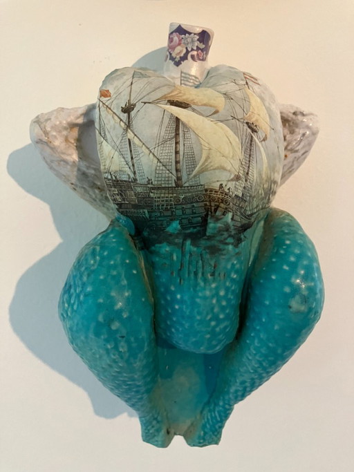Pauline Wiertz (1955-2019) - zeer bijzondere unica (keramisch object).