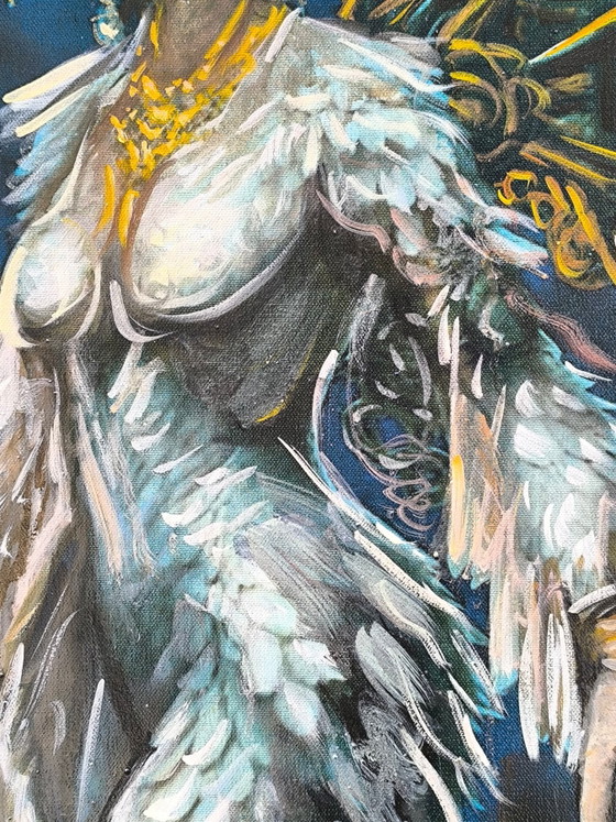 Ninni Pagano – « The Thought Constrained » – Peinture à l'huile originale – 100x77 cm – Peintures et dessins (photo 5 of 5)