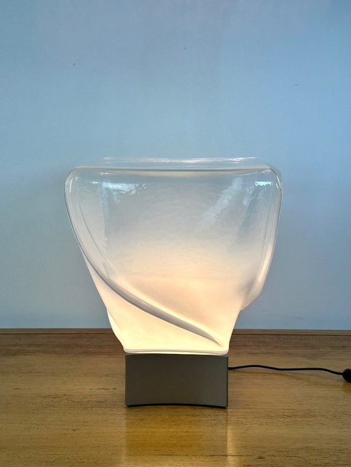 Murano blown glass lamp by Leucos, 1970s