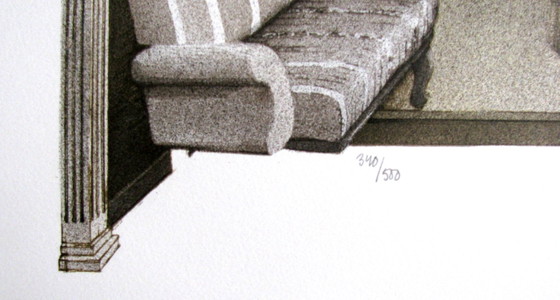 Bengt BÖCKMAN, 'Terrace orient', litografía, Láminas artísticas, Papel, Multicolor (foto 4 de 5)