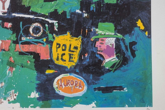 Image 1 of Numbered color silkscreen print. 1990s.