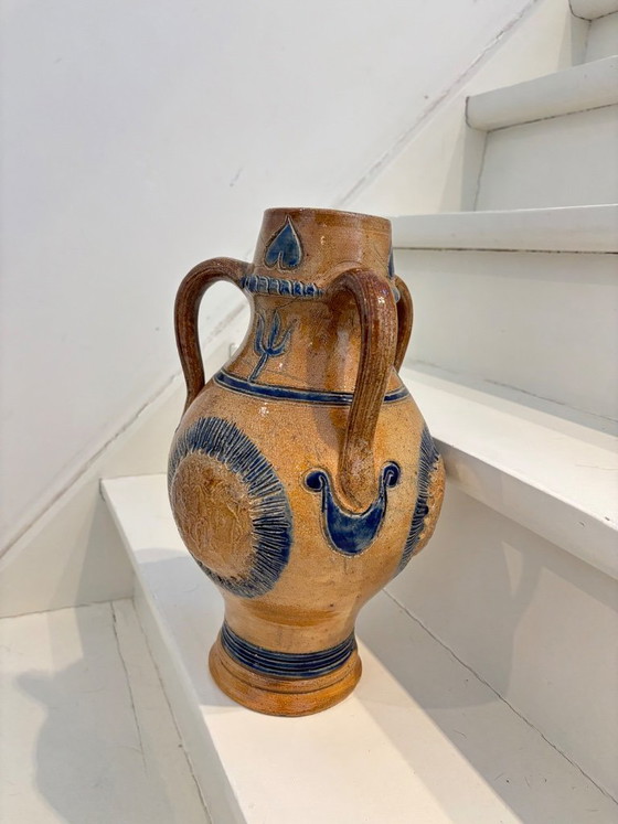 Vaso Art Déco (33 cm) – Roger Guérin (Bouffioulx) – ca. 1930 – Guerin, Vasi, Ceramica (photo 6 of 6)