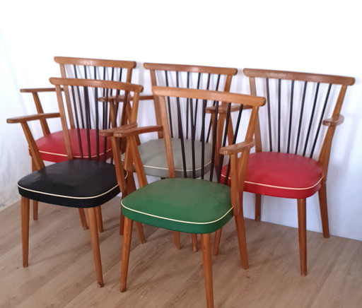 Five Dining Chairs Fifties