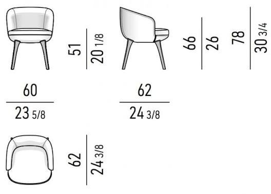 Image 1 of Minotti Raphael Dining Chairs Draaibaar Showmodel 8 Stuks Beschikbaar