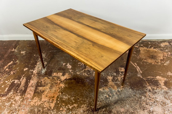 Image 1 of Mid Century Extendable Dining Table In Walnut, 1960s