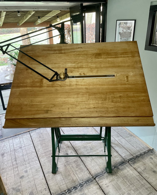 Vintage French Kohlmann architect table