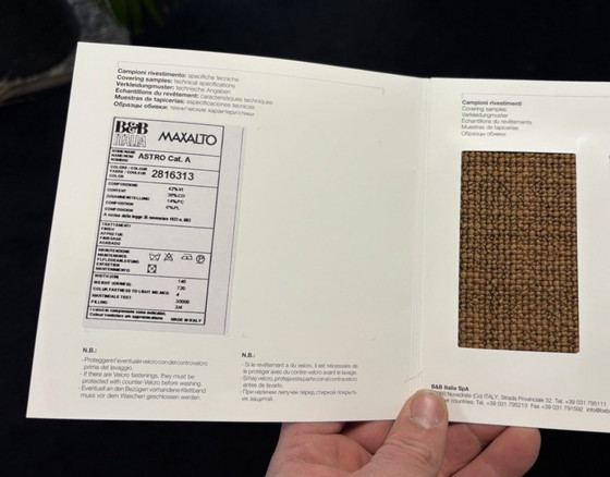 Image 1 of Canapé d'angle Flexform Softdream en tissu Terracotta Astro