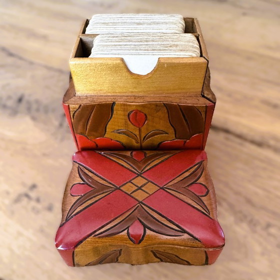 Image 1 of Boîte à cartes / Boîte de bridge ou de patience, École d'Amsterdam