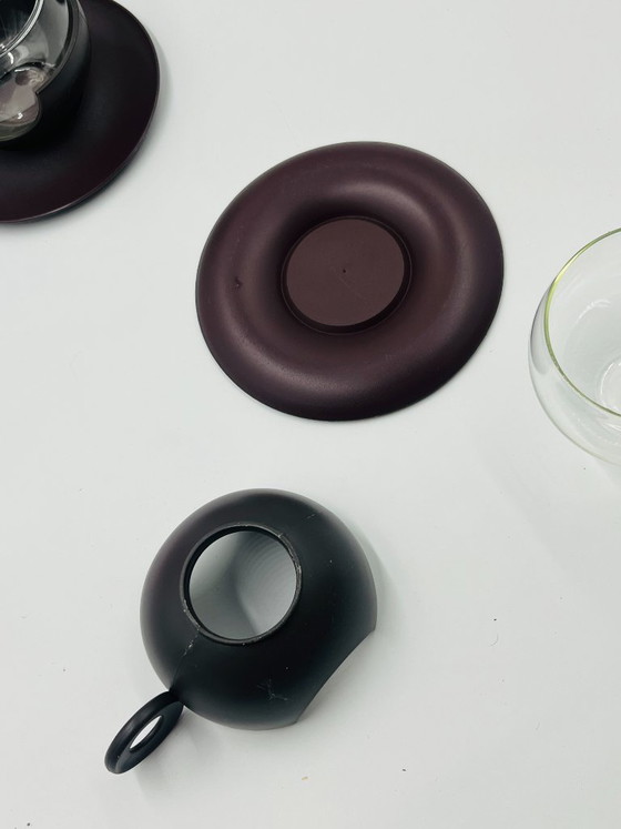 Image 1 of Set of 5 Pop Cups with Donut Handles – Dutch Design – 1970