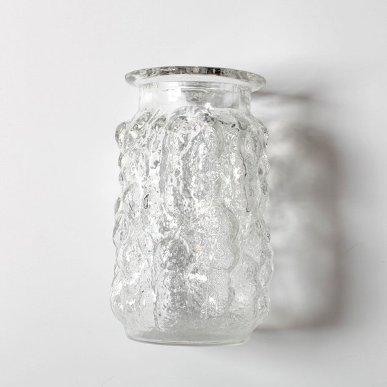 Image 1 of Vintage Pressed Glass Bubble Vase: Vladislav Urban Design, Czech Republic