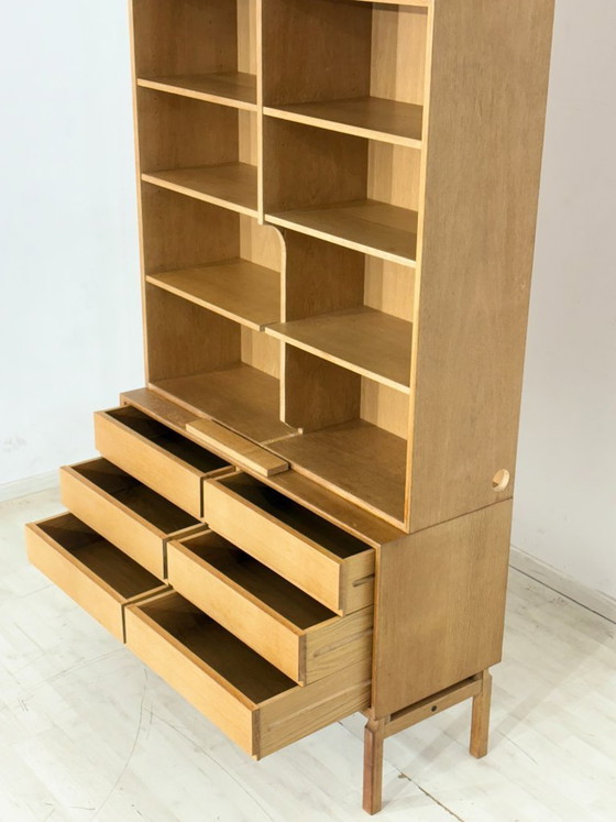 Image 1 of Mid-century classic: IKEA MTP shelf / highboard / sideboard – oak – design Marianne Richter