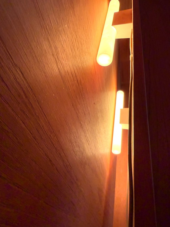 Vitrine vintage illuminée en teck, Dyrlund ‘80, Bois, Verre, Marron (photo 10 sur 15)