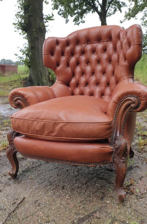 Sofás de cuero Chesterfield Barok 