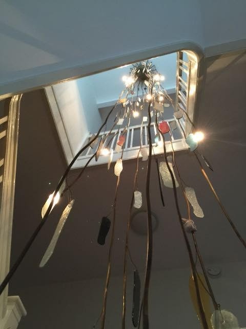 Image 1 of Lampada a sospensione unica per tromba delle scale