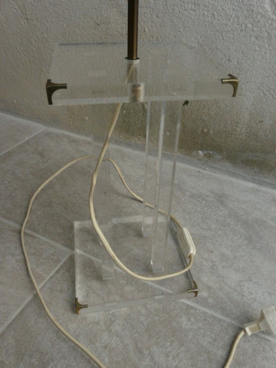 Image 1 of David Lange table lamp in plexiglass