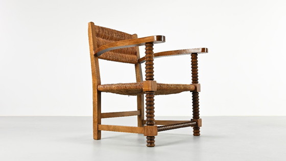 Image 1 of Coppia di poltrone francesi a cavatappi, Francia, anni '40