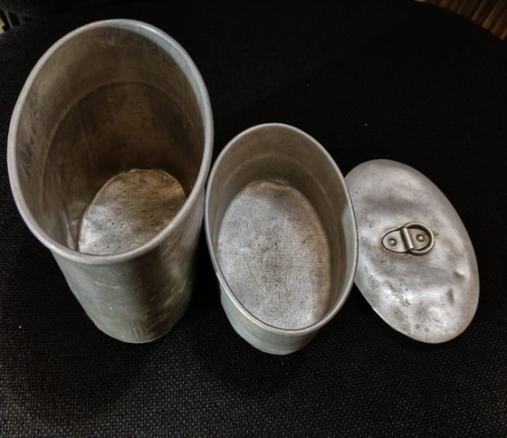 Image 1 of Aluminum bins and containers from the 1910s and 1920s