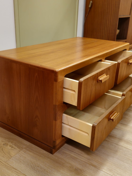 Image 1 of Vintage Silkeborg Danish Chest of Drawers Cabinet Plant Player