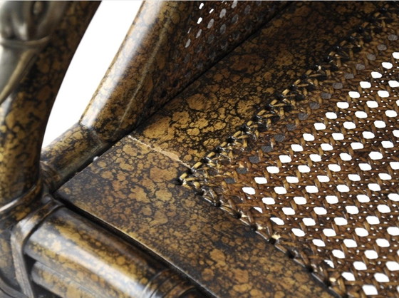 Image 1 of Schöner französischer Schwanenstuhl aus Bergère.