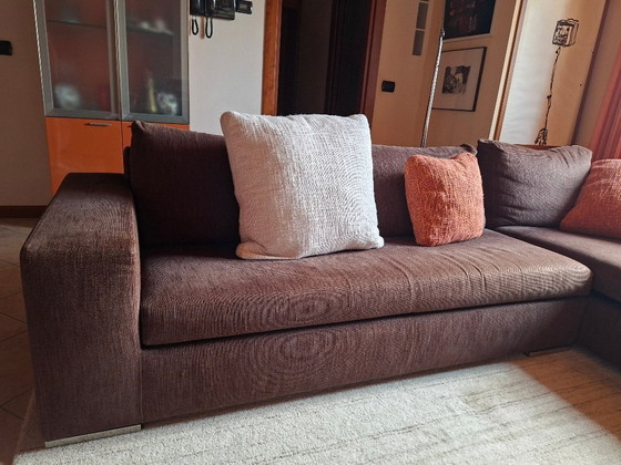 Sofá con chaise longue – 280 cm Gyform Domino – Sofás modulares, Textile (photo 5 of 7)