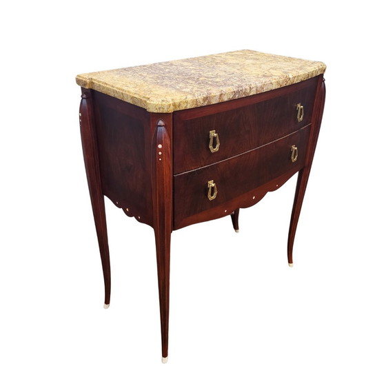 Image 1 of Cómoda Art Déco, Siguiendo J. E. Ruhlmann, Madera Y Hueso, 40’S – Francia