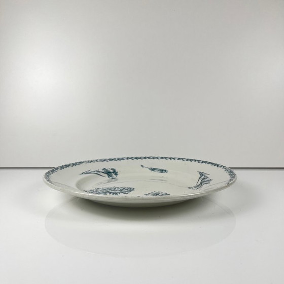 Image 1 of Plato redondo, diseño "Clavel", KG Lunéville, piedra de hierro, siglo XIX