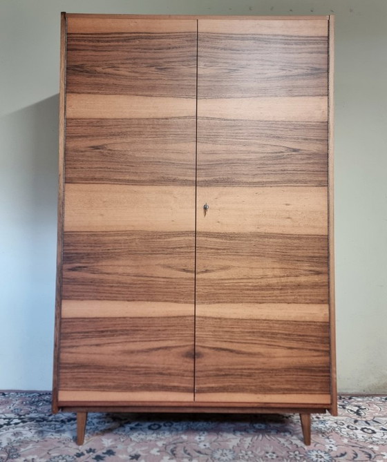 Image 1 of Vintage Wardrobe in Walnut by Tatra Nabytok, 1970s