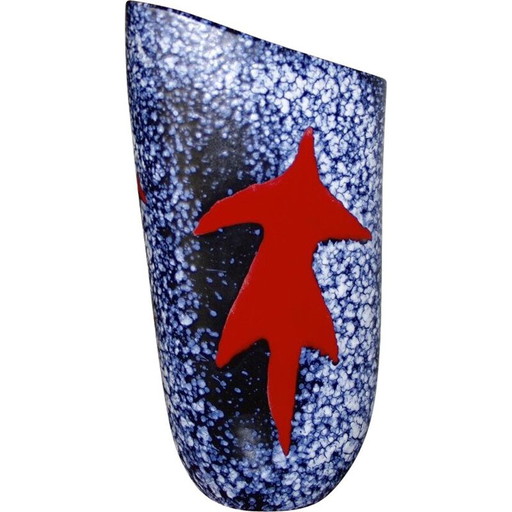 Vase en céramique vintage par elchinger, 1950