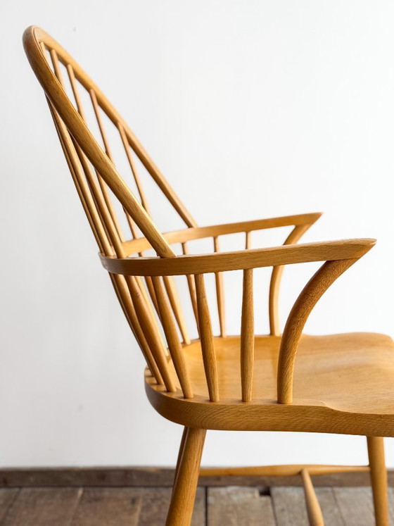 Image 1 of Fauteuil CH 18A en Chêne par Frits Henningsen pour Carl Hansen