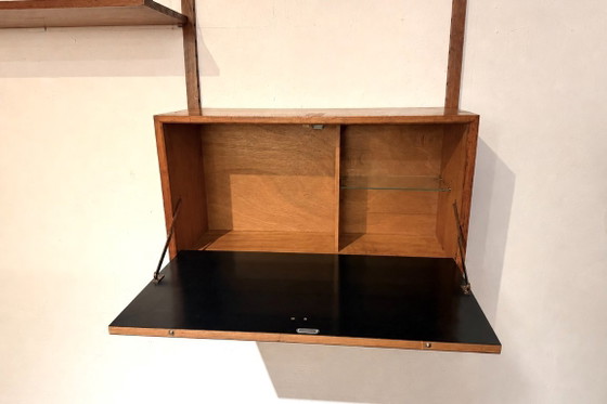 Image 1 of Mueble de pared de teca al estilo de Poul Cadovius - década de 1960