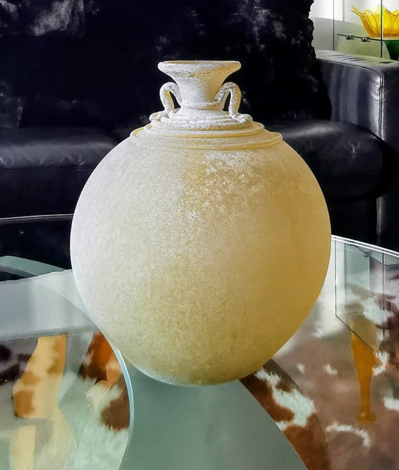 Image 1 of Vase, objet d'art. Cenedese Scavo Murano années 1960