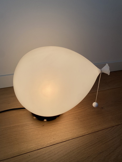 Vintage white balloon lamp - wall lamp - ceiling lamp by Yves Christin for Bilumen