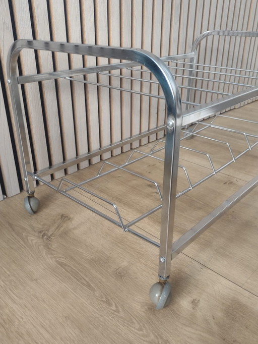 Lp rack records vinyl rack storage rack chrome