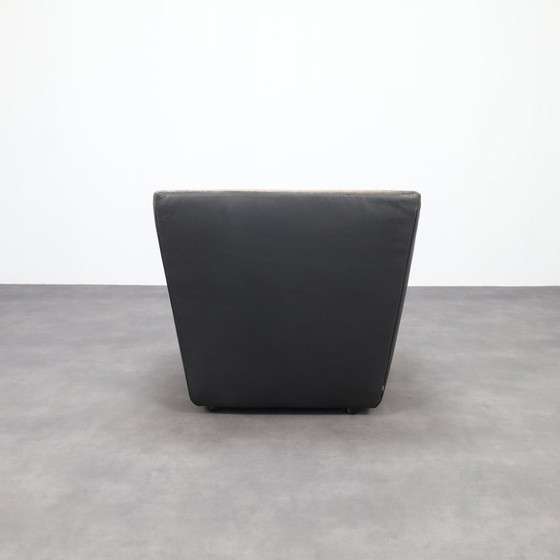 Image 1 of Postmoderne leren fauteuil op wielen van Cor