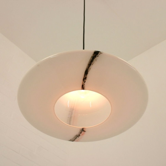 Image 1 of Peill & Putzler 'Sirrus' UFO pendant lamp of hand-blown Murano glass, Germany/Italy, 1970s
