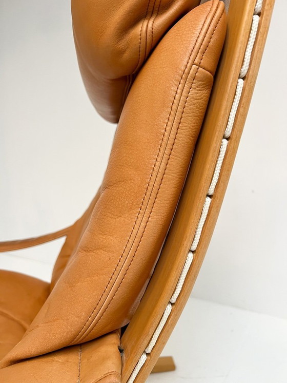 Image 1 of Fauteuil Siesta avec repose-pieds, conçu par Ingmar Relling pour Westnofa, années 1970