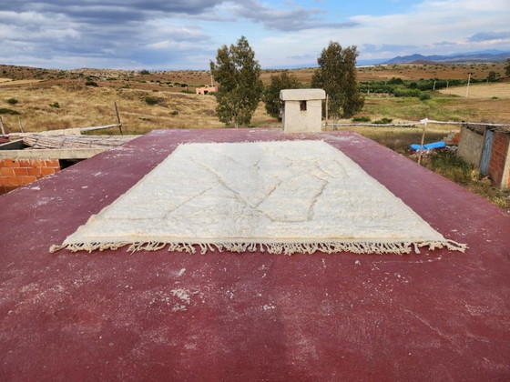 Image 1 of Minimalist Beni Ourain Rug 300x200 cm – Handmade Moroccan Wool Rug